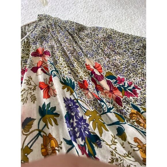 Anthropologie Floral Print Blouse Boho, Gypsy, Maximalist, Festival, Artsy - Picture 9 of 11